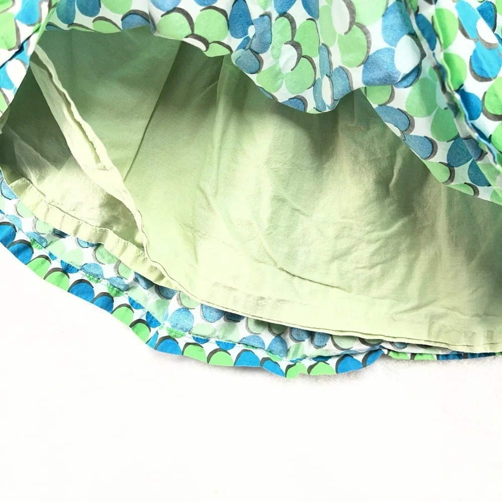 Mini Boden Floral Cotton Skirt Girls 7-8Y Coastal Summer Lined All Over Print